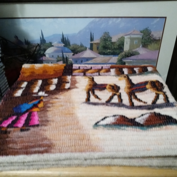 🦙Peruvian Folk Art Wool Handcrafted🦙🦙36"×36" Tapestry,Aspenandes Wall Decor. - Picture 16 of 16